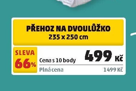 PŘEHOZ NA DVOULŮŽKO 235 x 250 cm