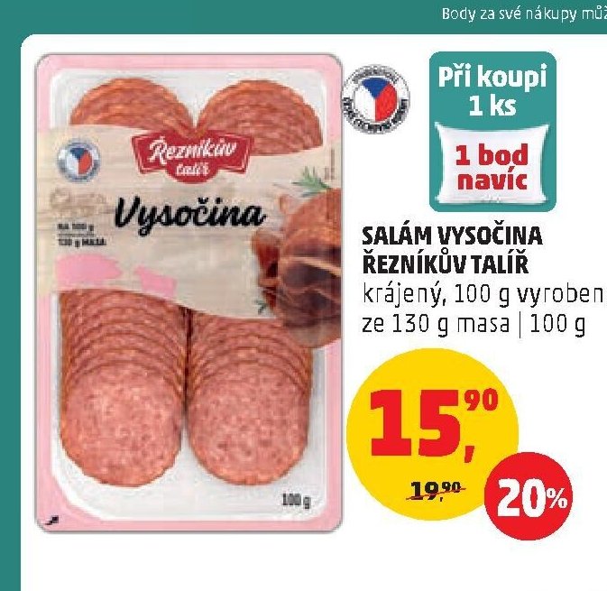 SALÁM VYSOČINA ŘEZNÍKŮV TALÍŘ