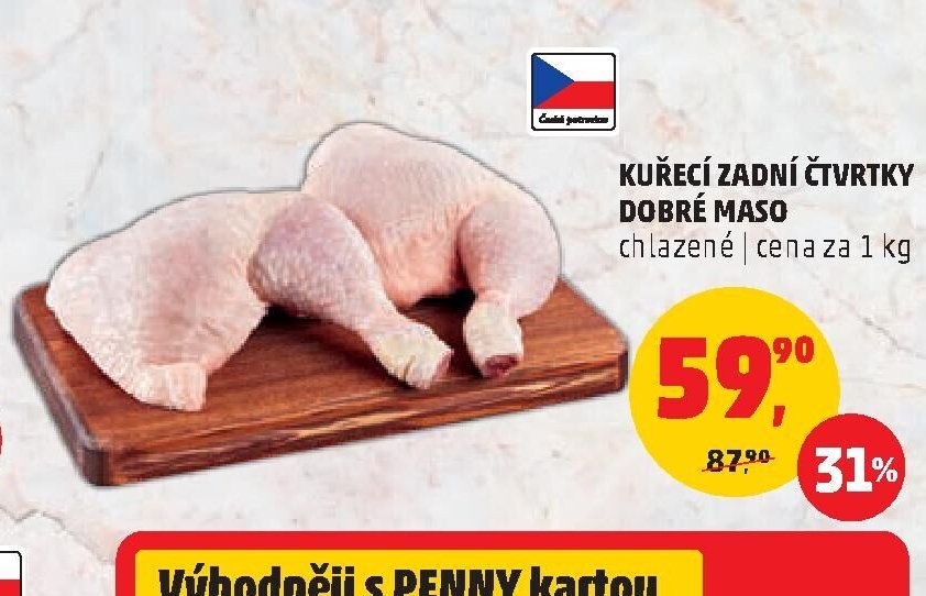 KUŘECÍ ZADNÍ ČTVRTKY DOBRÉ MASO