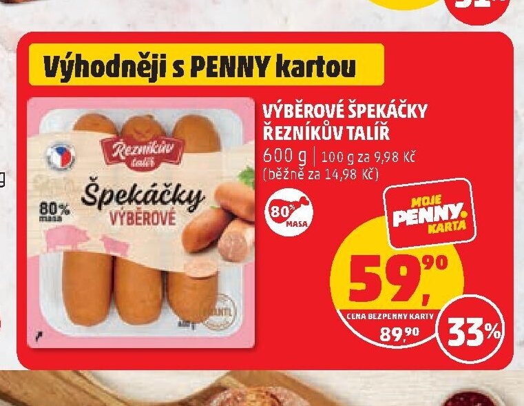 VÝBĚROVÉ ŠPEKÁČKY ŘEZNÍKŮV TALÍŘ
