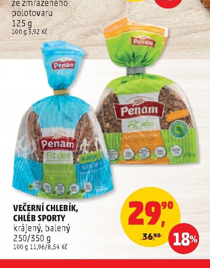 VEČERNÍ CHLÉBÍK, CHLÉB SPORTY