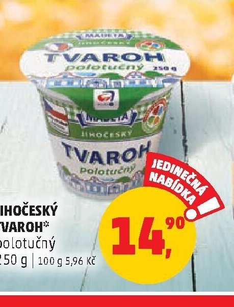 Jihočeský tvaroh polotučný