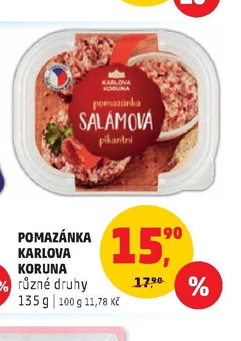 Pomazánka Karlova Koruna