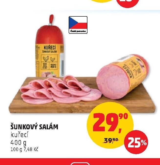Šunkový salám kuřecí
