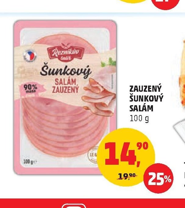 Zauzený šunkový salám