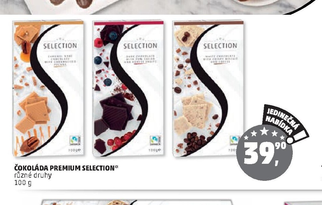Čokoláda Premium Selection