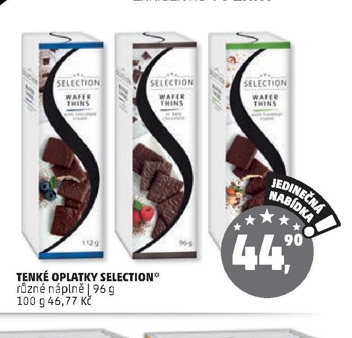 Tenké oplatky Selection