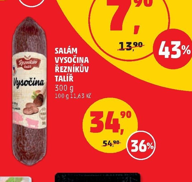 SALÁM VYSOČINA ŘEZNÍKŮV TALÍŘ
