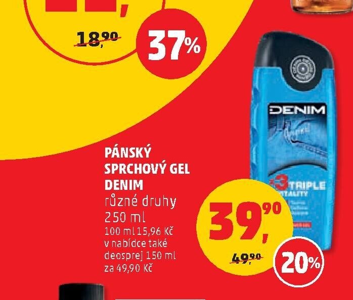 Pánský sprchový gel Denim