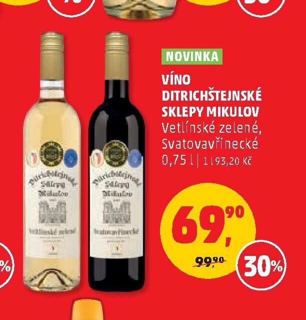 Víno Ditrichštejnské sklepy Mikulov