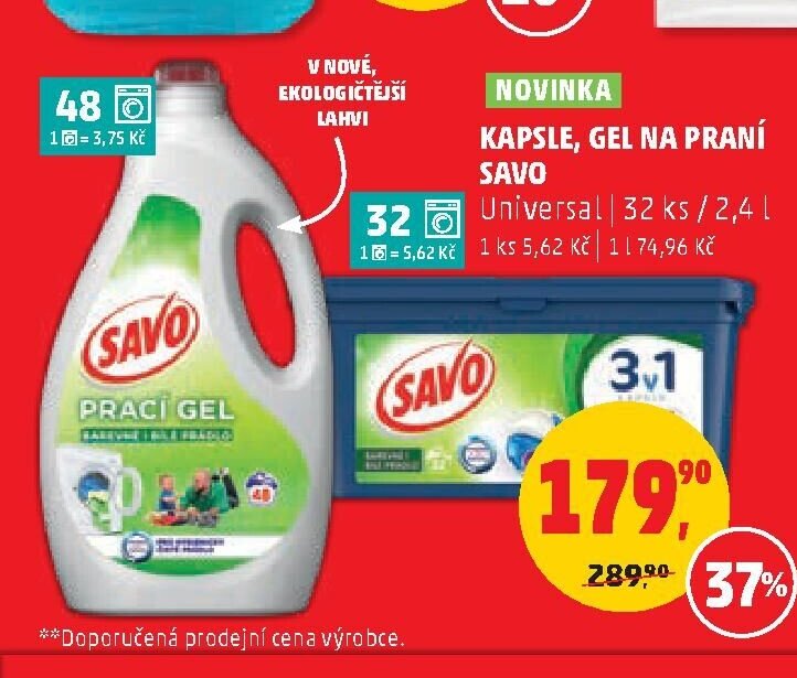 Savo Prací gel