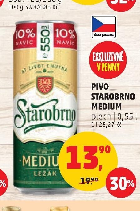 PIVO STAROBRNO MEDIUM