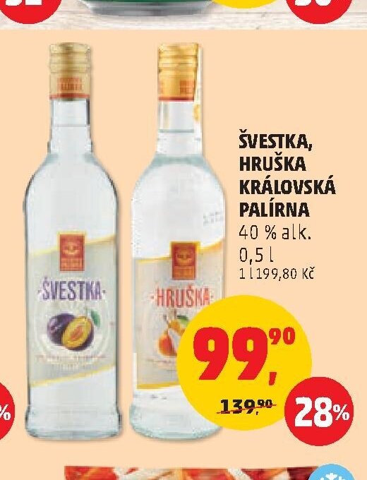 ŠVESTKA, HRUŠKA KRÁLOVSKÁ PALÍRNA