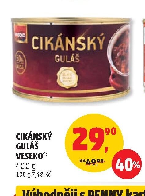Cikánský guláš Veseko