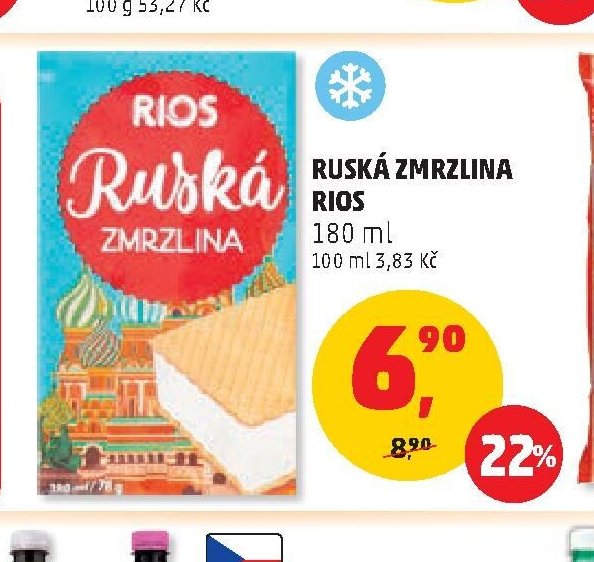 Ruská zmrzlina Rios