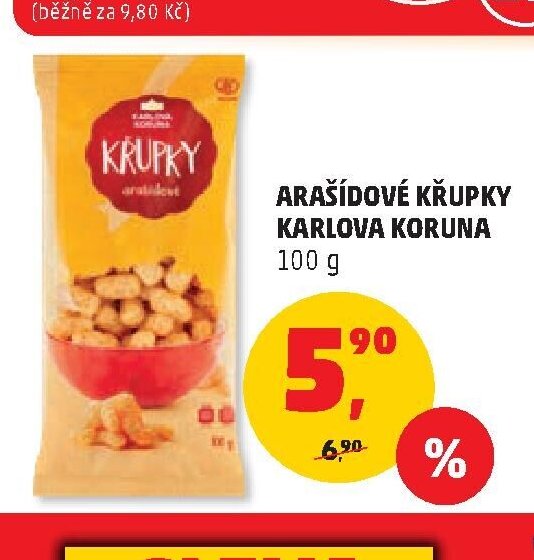 Arašídové křupky Karlova Koruna