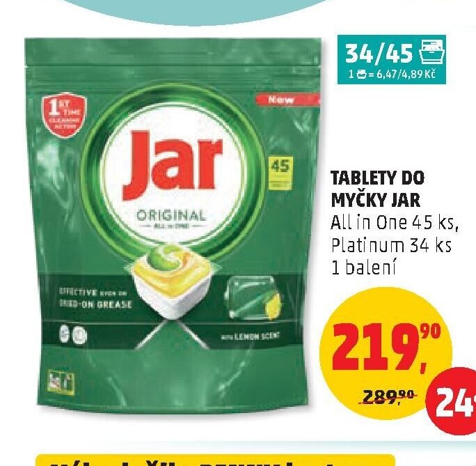 Tablety do myčky Jar