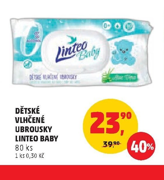Dětské vlhčené ubrousky Linteo Baby