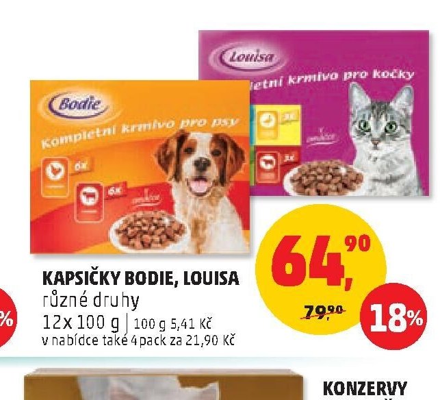 Kapsičky Bodie, Louisa