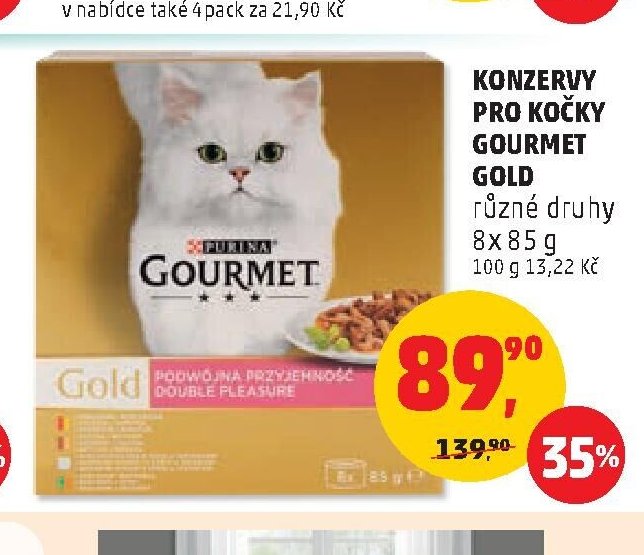 Konzervy pro kočky Gourmet Gold