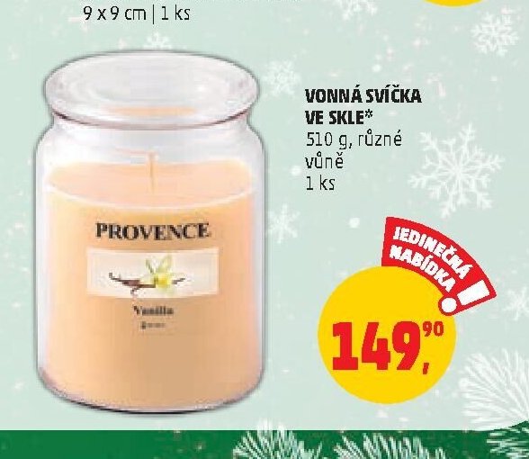 VONNÁ SVÍČKA VE SKLE
