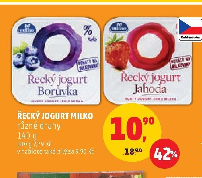 Řecký jogurt Milko