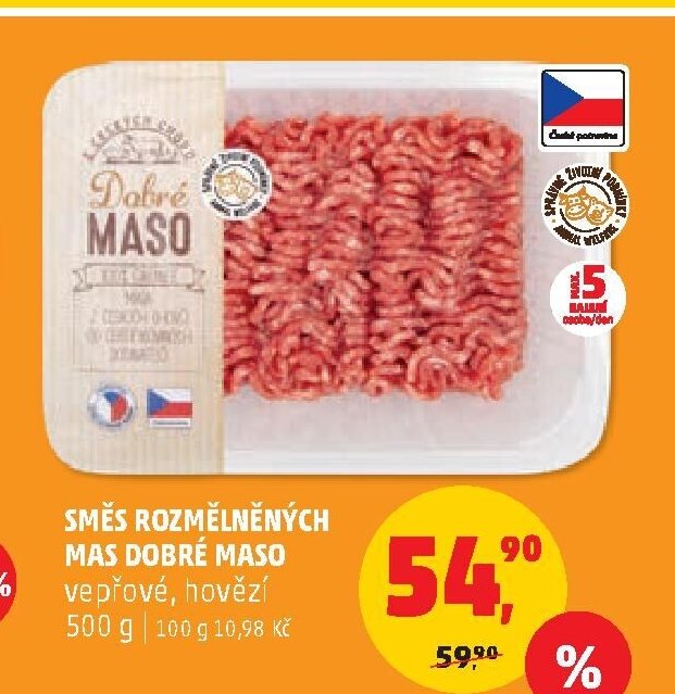 Směs rozmělněných mas Dobré maso