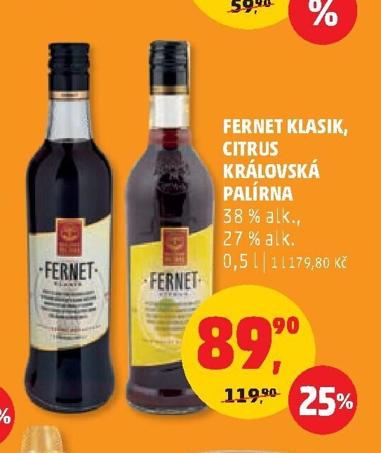 Fernet Klasik, Citrus, Královská palírna