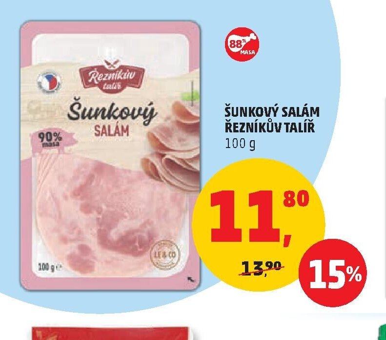 Šunkový salám Řezníkův talíř 100 g