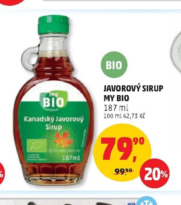 Javorový sirup My Bio 187 ml