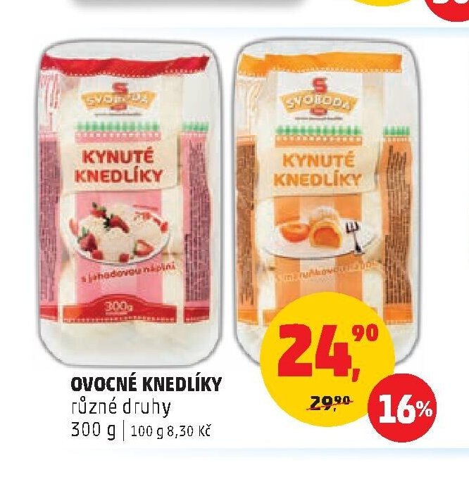 Ovocné knedlíky různé druhy 300 g