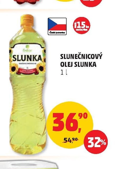 SLUNEČNICOVÝ OLEJ SLUNKA