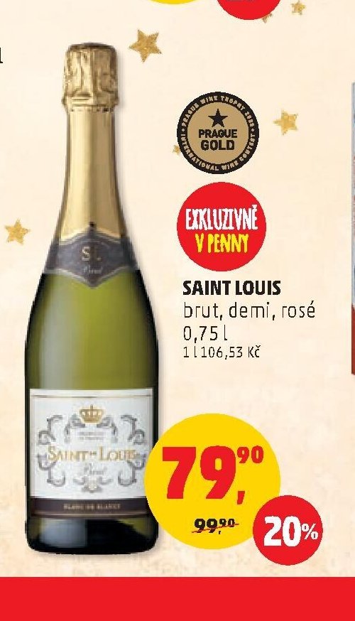 SAINT LOUIS brut, demi, rosé