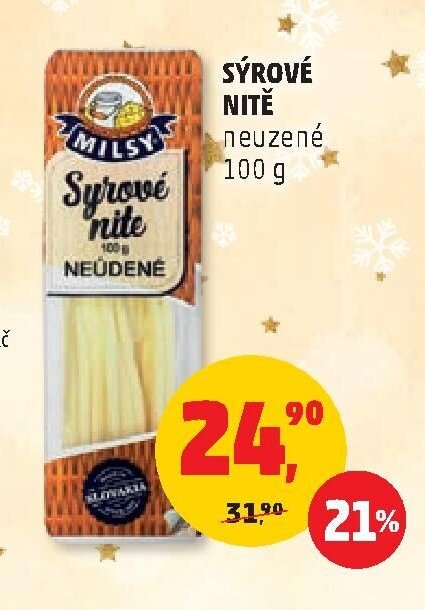 SÝROVÉ NITĚ neuzené