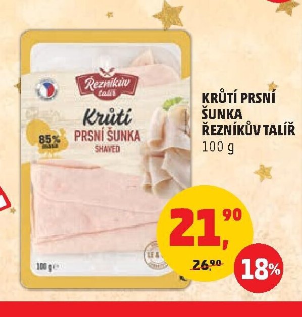 KRŮTÍ PRSNÍ ŠUNKA ŘEZNÍKŮV TALÍŘ