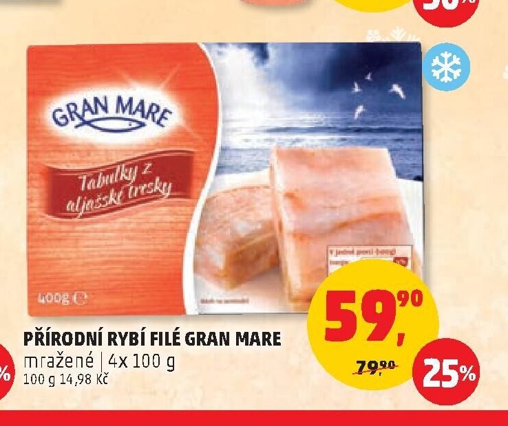 Přírodní rybí filé Gran Mare