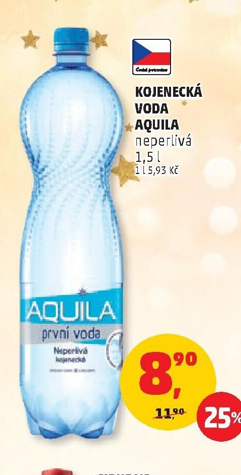 KOJENECKÁ VODA AQUILA neperlivá 1,5 l