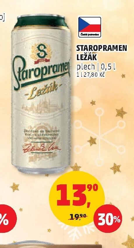 STAROPRAMEN LEŽÁK plech 0,5 l