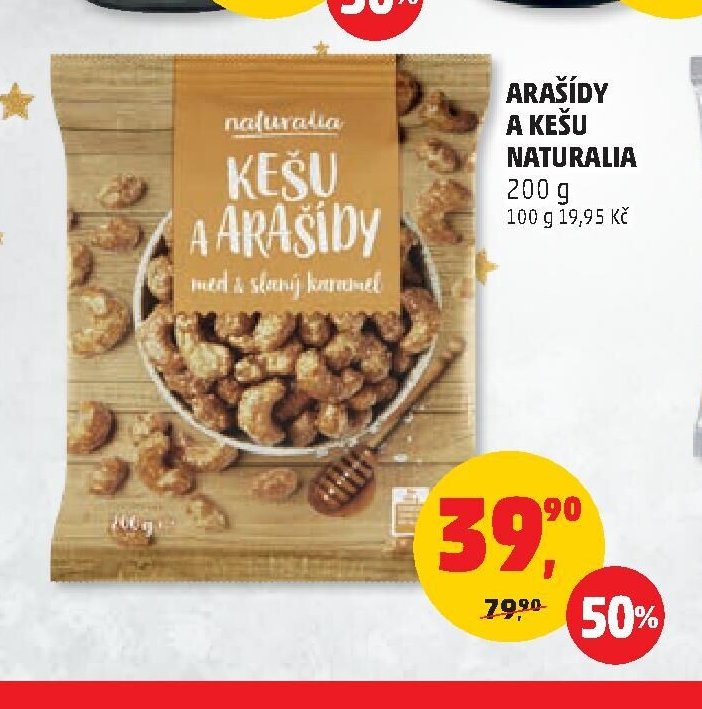 ARAŠÍDY A KEŠU NATURALIA