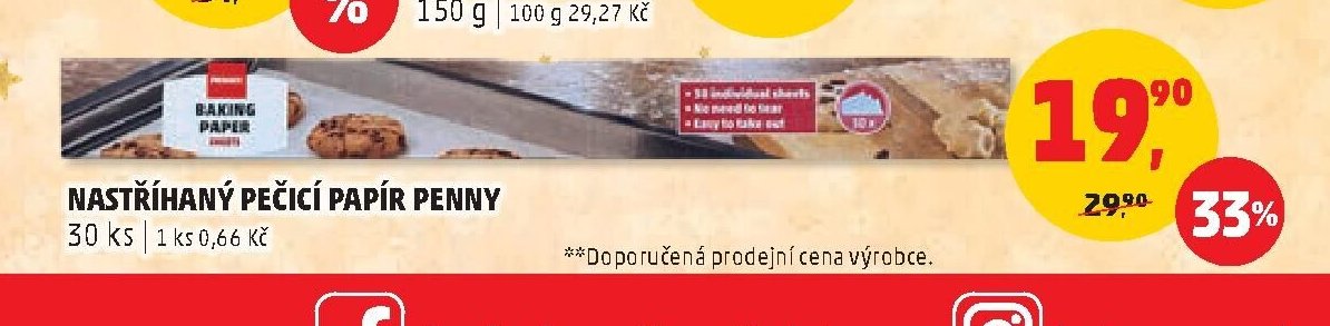 NASTŘÍHANÝ PEČICÍ PAPÍR PENNY