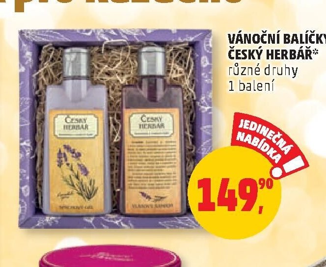 Vánoční balíčky Český herbář