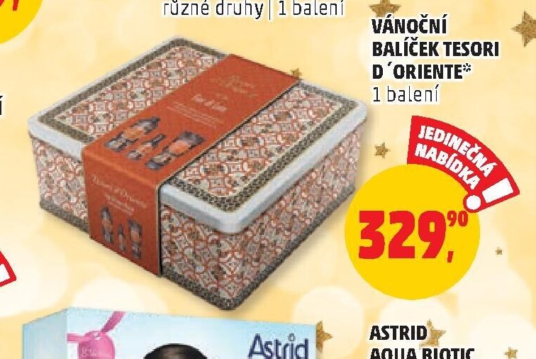 Vánoční balíček Tesori d'Oriente (dárková kazeta)