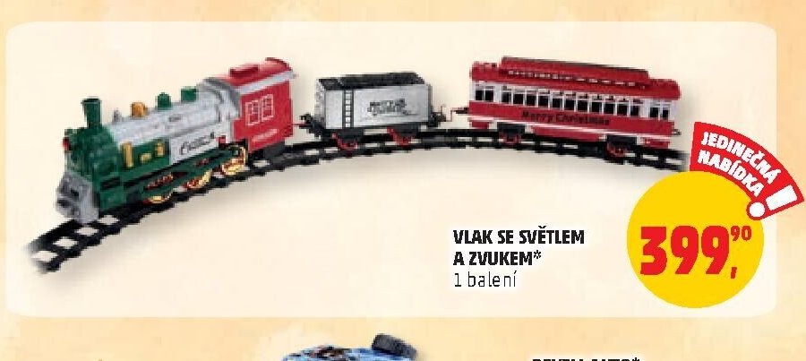 VLAK SE SVĚTLEM A ZVUKEM