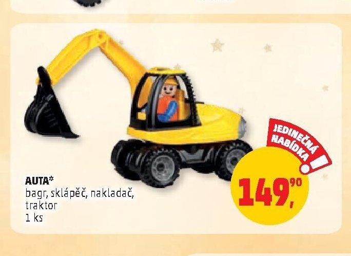 AUTA (bagr, sklápěč, nakladač, traktor)