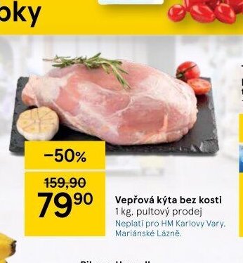 Vepřová kýta bez kosti