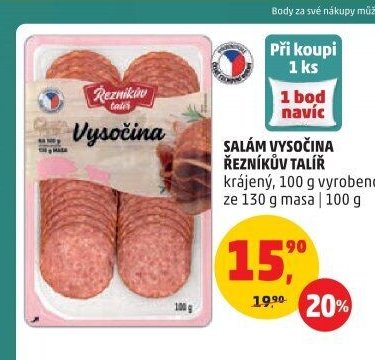 SALÁM VYSOČINA ŘEZNÍKŮV TALÍŘ