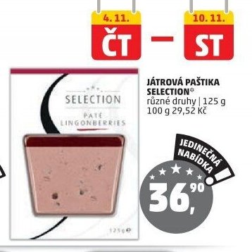 JÁTROVÁ PAŠTIKA SELECTION