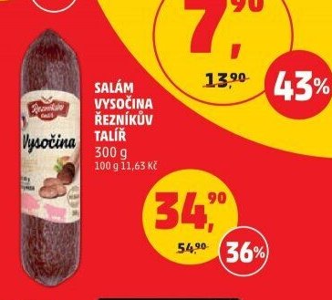 SALÁM VYSOČINA ŘEZNÍKŮV TALÍŘ