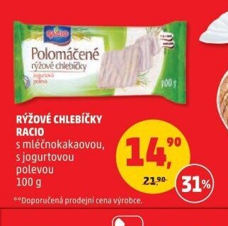 Rýžové chlebíčky Racio