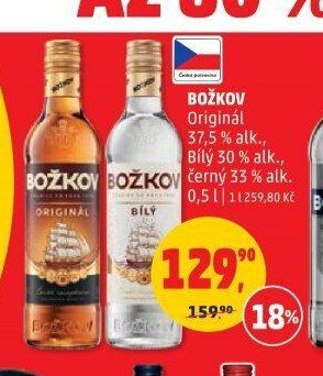 Božkov Originál / Bílý 0,5 l